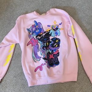 OMOCAT - Pink Demon Girl Sweater